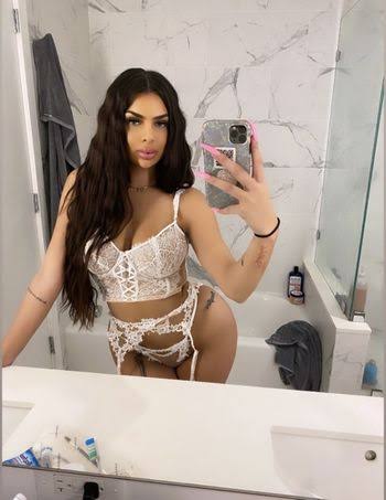 @ayyyejae onlyfans model wearing white lingerie