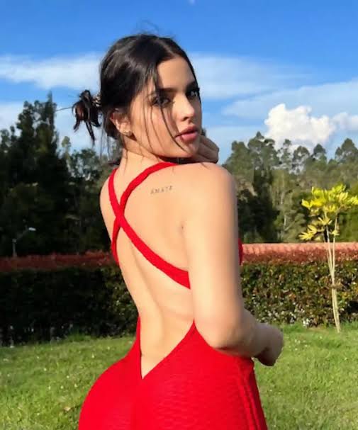 @saabsilvi OnlyFans model wearing red dress