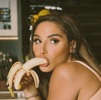 Abella Danger onlyfans model picture eating banana