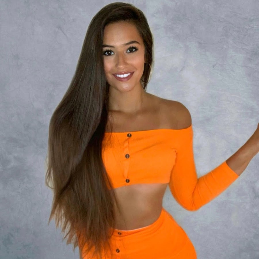 Marie Temara onlyfans model picture wearing all orange