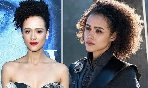 Nathalie Emmanuel collage photo on her movie scene