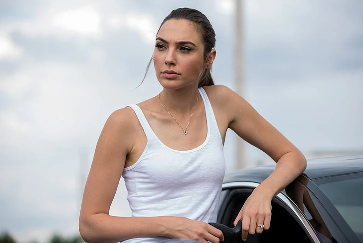 Gal Gadot picture wearing a white top