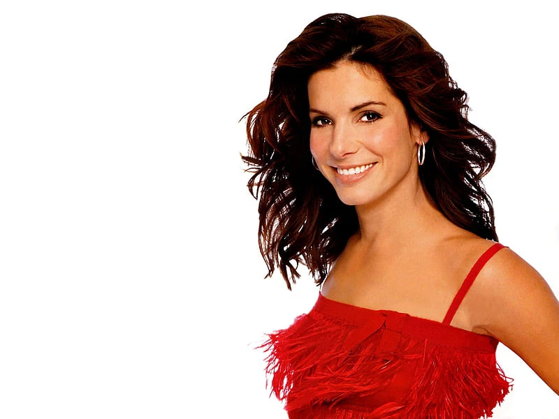 Sandra Bullock picture wearing red top