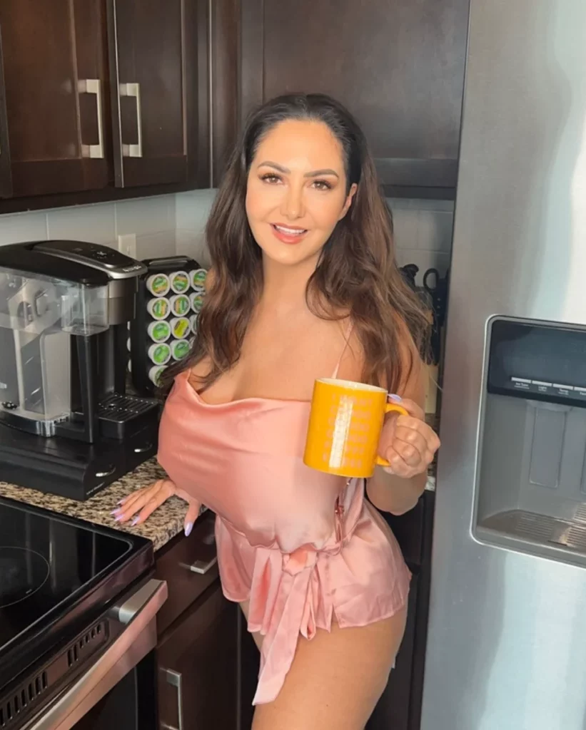 Ava Addams @avaaddams OnlyFans Model sexy photo holding a cup