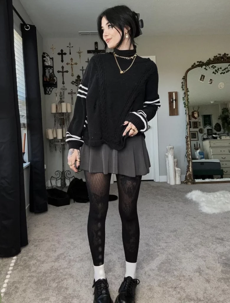 Salem @nonsalemwitch OnlyFans Model sexy photo wearing a skirt